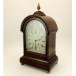 A Victorian mahogany quarter striking bracket clock, Payne and Co