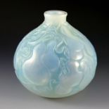 Rene Lalique, a Courges cased glass vase