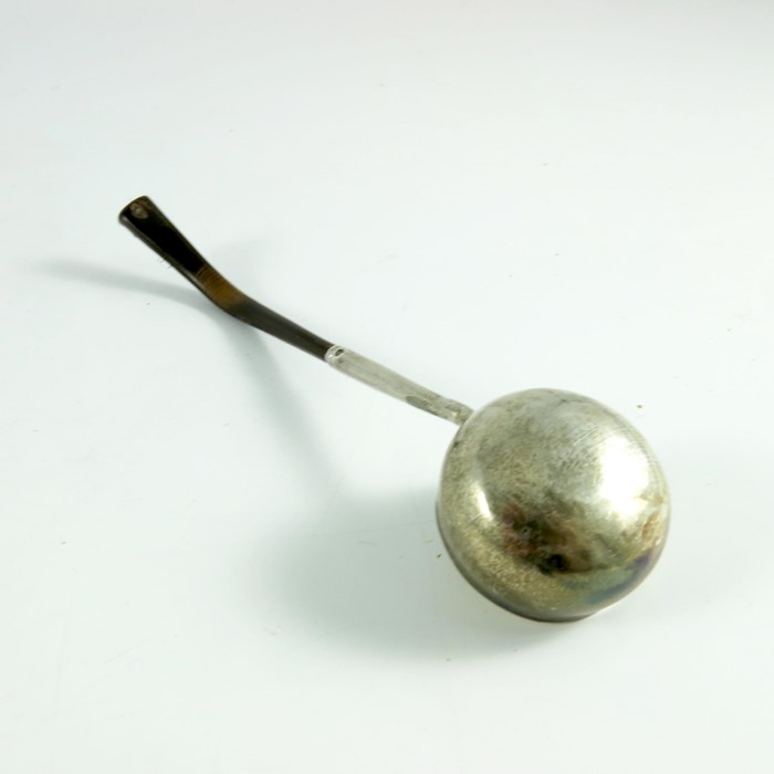 A George III Scottish silver and horn toddy ladle - Image 2 of 2