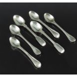 Three pairs of Victorian silver egg spoons, George Adams, London 1850, Robert Stegging, London 1897