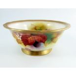 Kitty Blake for Royal Worcester, a bramble painted bowl