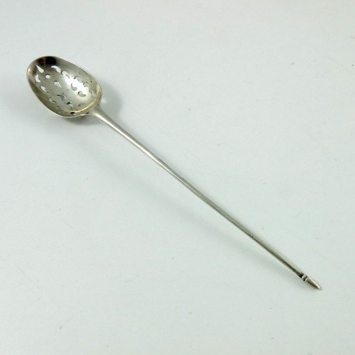 A George II or George III silver mote spoon