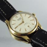 A 9 carat gold Record gents wristwatch