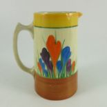 Clarice Cliff for Wilkinson, a Crocus jug