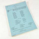 Coronation Street interest, an original typed rehearsal script, P694/518 by Lesley Duxbury, 14th Jul