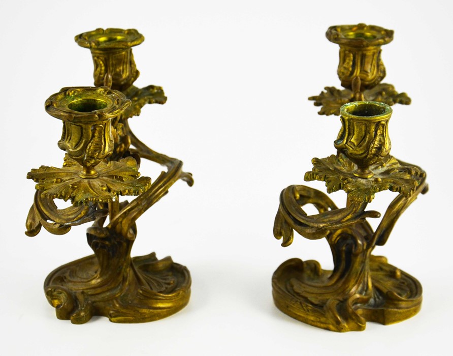 A pair of 19th century French ormolu candelabra - Image 3 of 3