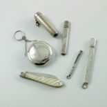 A collection of Edwardian and other silver items