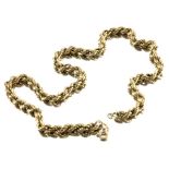 A 9 carat gold chain necklace
