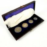 Victoria, Maundy coin set 1876, 4d to 1d
