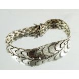 A Modernist silver link bracelet