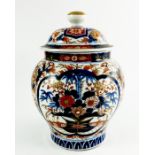 A Japanese Imari temple jar and cover