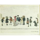 † Laurence Stephen Lowry RA (1887-1976), Group of Children, and Three Sketches