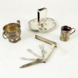 Victorian and later silver including a miniature tankard