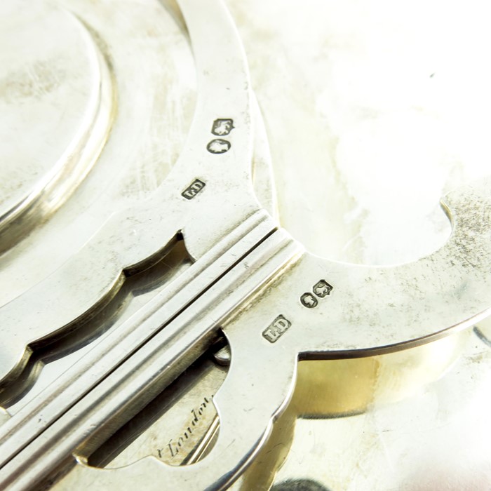 A Victorian silver manual winding clock - Image 5 of 5