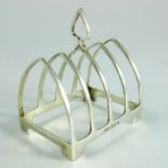 An Elizabeth II silver toast rack, Deakin and Francis