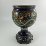 A Doulton Lambeth stoneware jardinière or planter