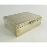 An Elizabeth II silver cigarette box, John Rose