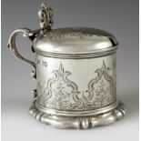 Charles Thomas Fox & George Fox, London 1841 and 1837, a matched pair of Victorian silver mustard po