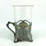 WMF, a Jugendstil silver plated glass holder