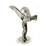 A Rolls Royce Spirit of Ecstacy sterling silver car mascot