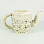 λ A Chinese carved ivory teapot