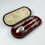 A Victorian silver Christening set, George Unite