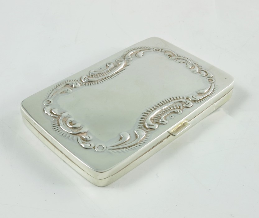 A Continental silver card case - Image 2 of 3