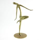 Karl Hagenauer, an Austrian Art Deco brass figure