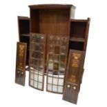 Shapland and Petter, an Arts and Crafts mahogany display cabinet