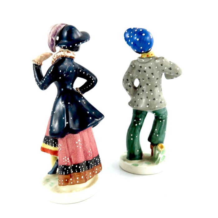 A pair of Goebel figures, pearly boy and girl - Image 2 of 4