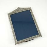 A large Indian silver photo frame