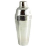 A Japanese Art Deco silver cocktail shaker