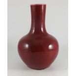 Chinese Bottle vase Sang de Boeuf