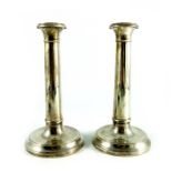 A pair of Elizabeth II silver candlesticks