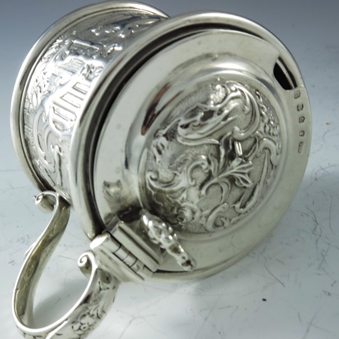 John Mitchell of Glasgow, Edinburgh 1826, a George IV Scottish silver mustard pot, cylindrical form, - Image 7 of 9