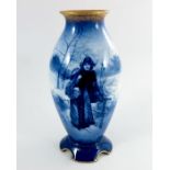 A Royal Doulton blue children vase