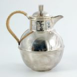 An Elizabeth II silver hot water jug, A Marston & Co