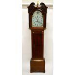A George III oak longcase clock, William Gardner of Penrith, 8 day movement