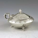 John, Edward, Walter and John Barnard, London 1872, a Victorian silver mustard pot, squat conical ov