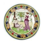 Walter Crane for Wedgwood, an Aesthetic Movement plate,