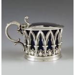 Henry Wilkinson and Co., Sheffield 1837, a William IV/Victorian silver mustard pot, cylindrical form