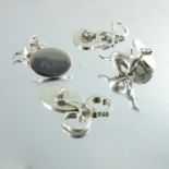 Two pairs of novelty silver cufflinks