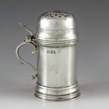 George Gilliam, London 1892, a Victorian novelty silver mustard pot, in the form of an 18th century