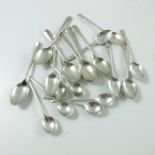 Edwardian and later silver tea and coffee spoons