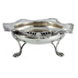 A George V silver reticulated bowl, James Dixon and Sons