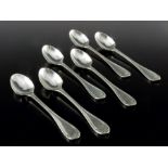 A set of six Victorian silver egg spoons, George Adams, London 1858, Tamworth pattern, 12cm long, 4.