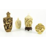 Four Chinese snuff bottles