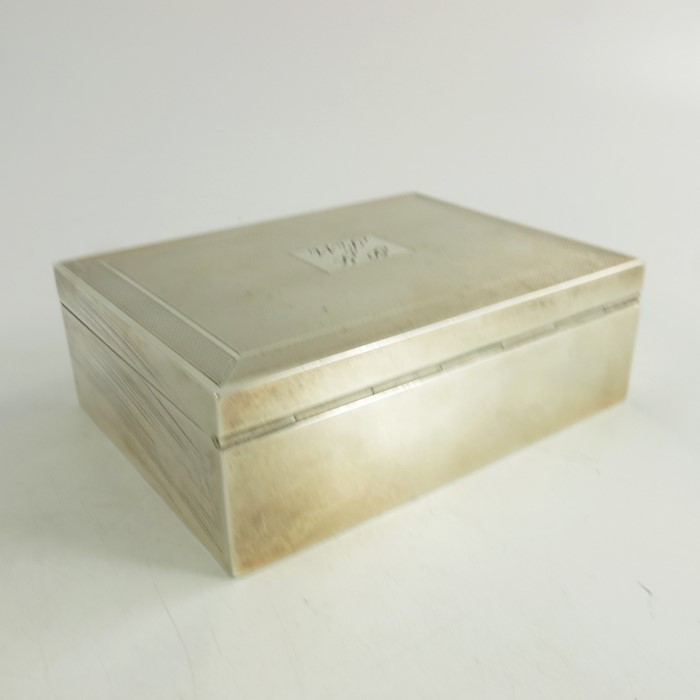 An Elizabeth II silver cigarette box, John Rose - Image 2 of 3