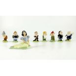 A set ot Wade Walt Disney Snow White and the Seven Dwarves figures