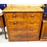 Victorian mahogany chest of two over three drawers